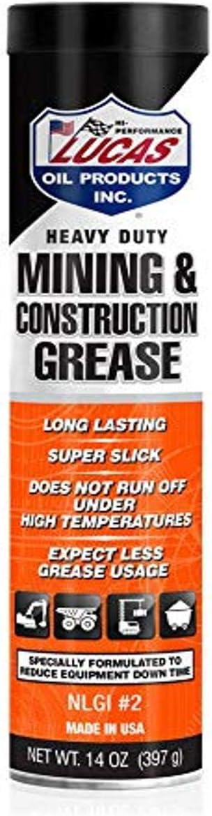 Lucas Oil H/D Minng & Construction Grease/30x1/14.0 OZ Cartridge
