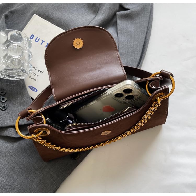 2025 New Retro fashion Medium Flap Crossbody Handbag Soft Vegan Leather Clutch Purse Y2K Purse3