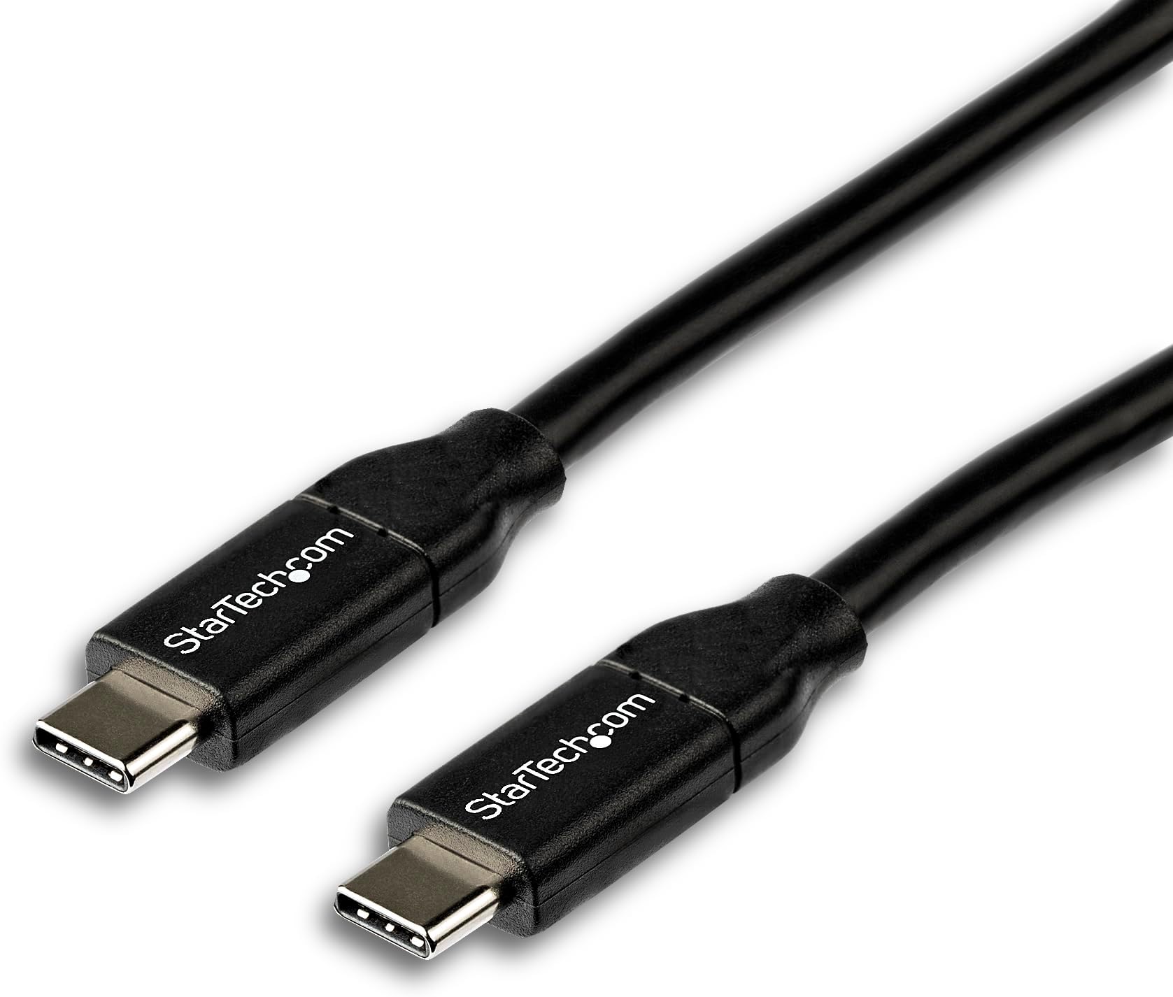 StarTech.com 2m USB 2.0 Type-C Cable, Supports Charging (up to 5A) USB-C/Male to USB-C/Male, USB-IF Certified USB2C5C2M