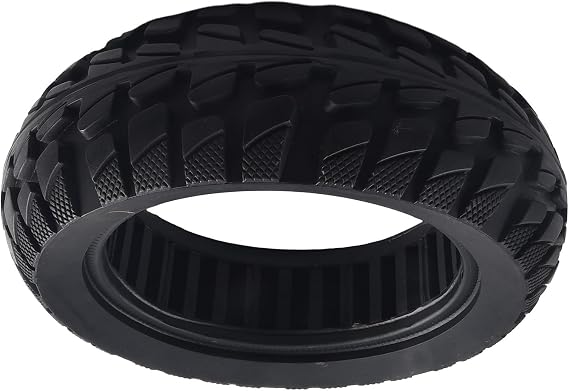 10 Inch Solid Rubber Tyre 10x2.70-6.5 70/65-6.5 for Electric Scooters and Balance Cars, Black