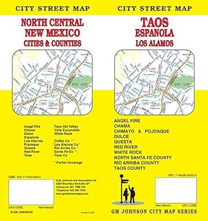 Taos / Los Alamos / Espanola / White Rock / Chimayo, New Mexico Street Map
