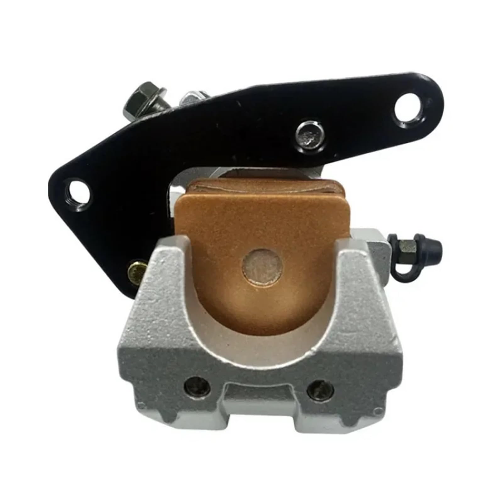zacisków hamulcowych Zestaw zacisków hamulcowych przednich do motocykli Yamaha Grizzly 660 2002-2008 YFM660 KODIAK 400 1999-2006 450 2003-2006 z klockami mankietów prowadnicy(Black 1 pair)