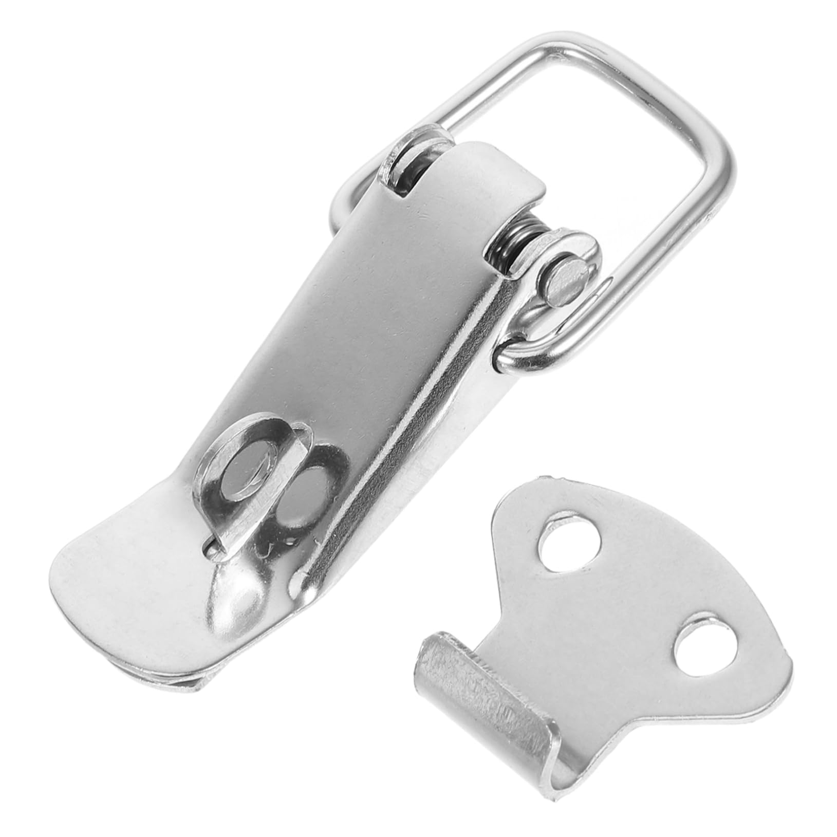 WOONEKY 201 Stainless Luggage Buckle Heavy Duty Spring Loaded Latch Clasp Latch Versatile for Toolboxes Cabinets