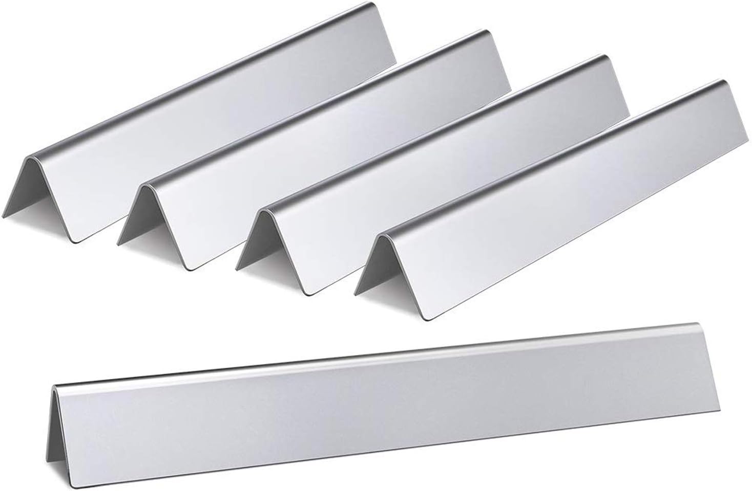 SHINESTAR 17.5-Inch 7620 Thicker Flavorizer Bars Replacement for Weber Genesis 300 Series(Front Control), Including Genesis E/S EP-310, 320, 330, Stainless Steel, 5-Pack