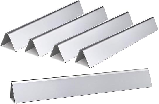 SHINESTAR 17.5-Inch 7620 Thicker Flavorizer Bars Replacement for Weber Genesis 300 SeriesFront Control, Including Genesis E/S EP-310, 320, 330, Stainless Steel, 5-Pack