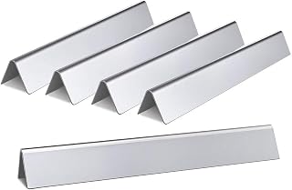 SHINESTAR 17.5-Inch Durable Flavorizer Bars for Weber Genesis 300 Series, E310, E330 Grills (Front Control), Stainless Steel, 5-Pack