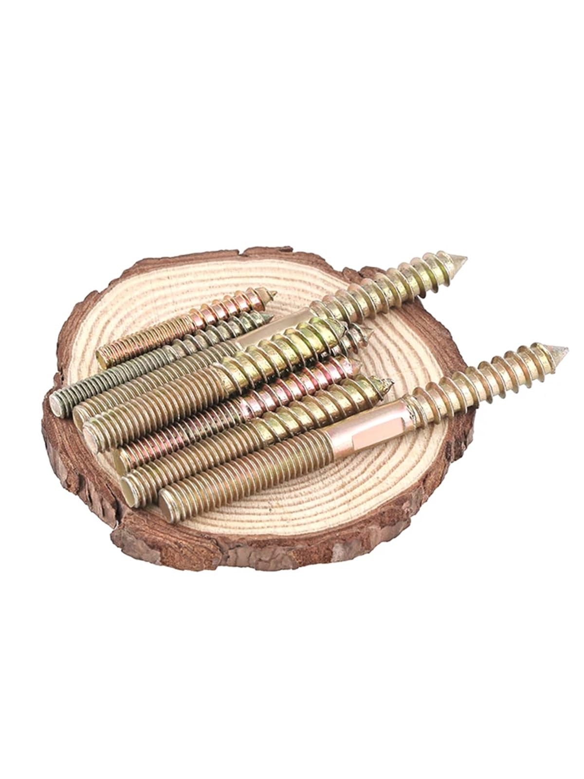 Tornillos autorroscantes de doble extremo M6 M8 mm Perno roscado de madera a metal Paquete de 50(M8x90mm)