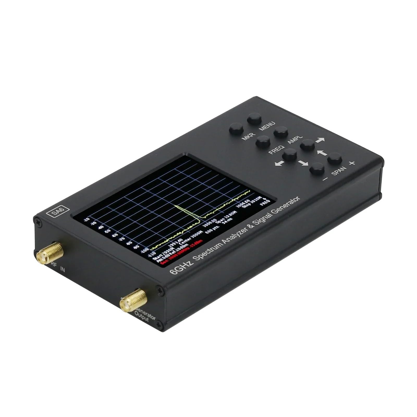 Netzwerkanalysator, SA6 6GHz Spektrumanalysator Signalgenerator Signalquelle Wi-Fi 2G 4G for LTE CDMA GSM Beidou GPR