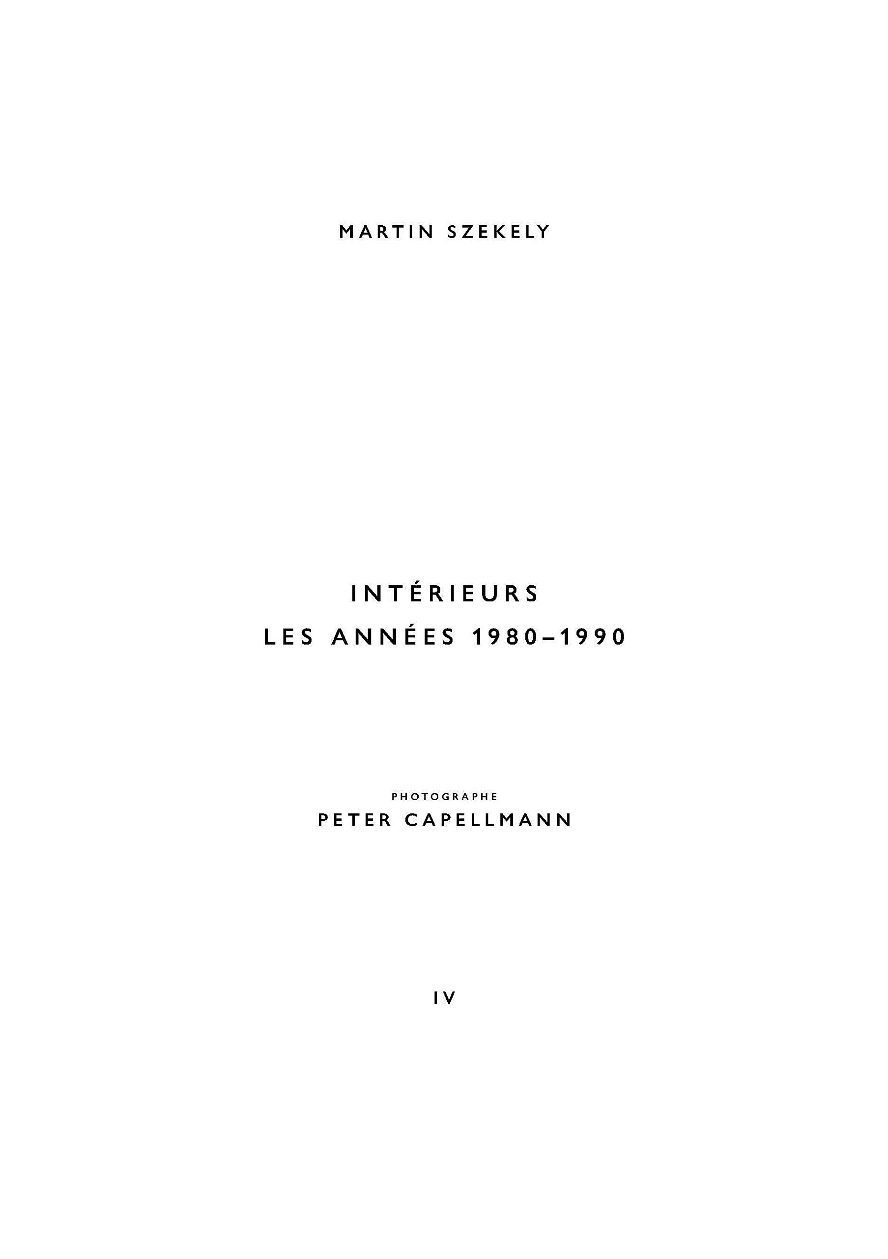 Intérieurs: Les années 1980-1990
