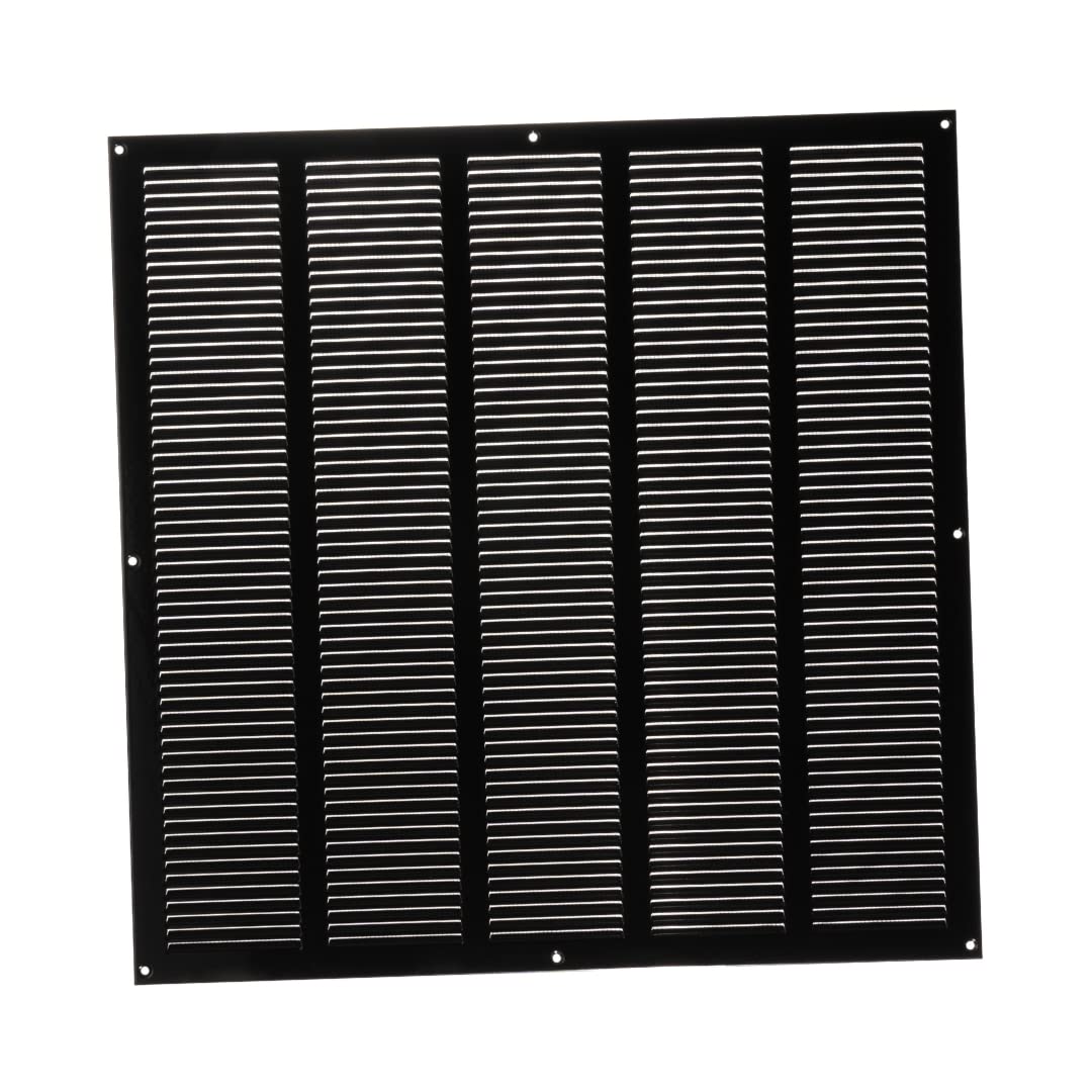 Black Metal Ventilation Grille Insect Protection Exhaust Air Supply Grille (500X500cm / 20X20'', )