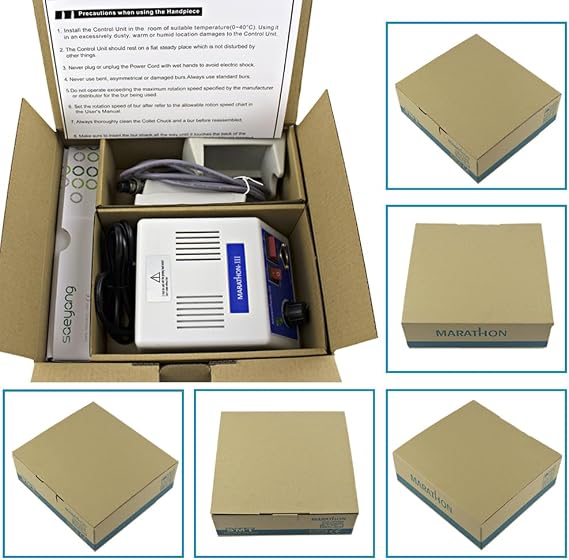Marathon-III Micro Motor Engraving Sanding Machine with Handpiece Kit, for Jewelry Laboratory Use