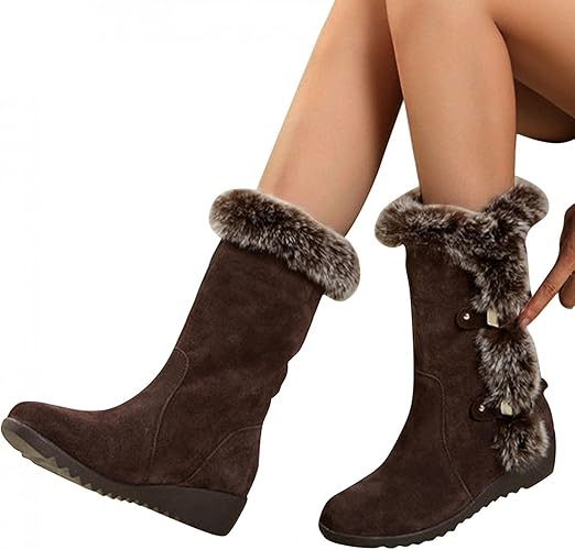 fuzzy boots amazon