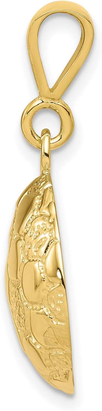 10k Yellow Gold Soccer Ball Pendant with Hexagon Design, Unisex Sports Charm for Men or Women, Athletic Jewelry Symbolizing Teamwork, Soccer Accessory for Fans, Real Gold Sports Pendant 30 mm x 16 mm - Image 2