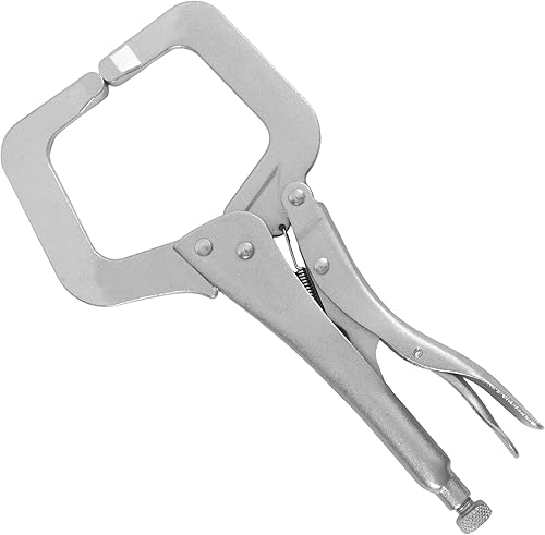 Miniatura 7 de HFS (R) 3 abrazaderas de soldadura de bloqueo surtidas cromadas: abrazadera C de bloqueo de punta regular de 11 pulgadas; abrazadera de soldadura de