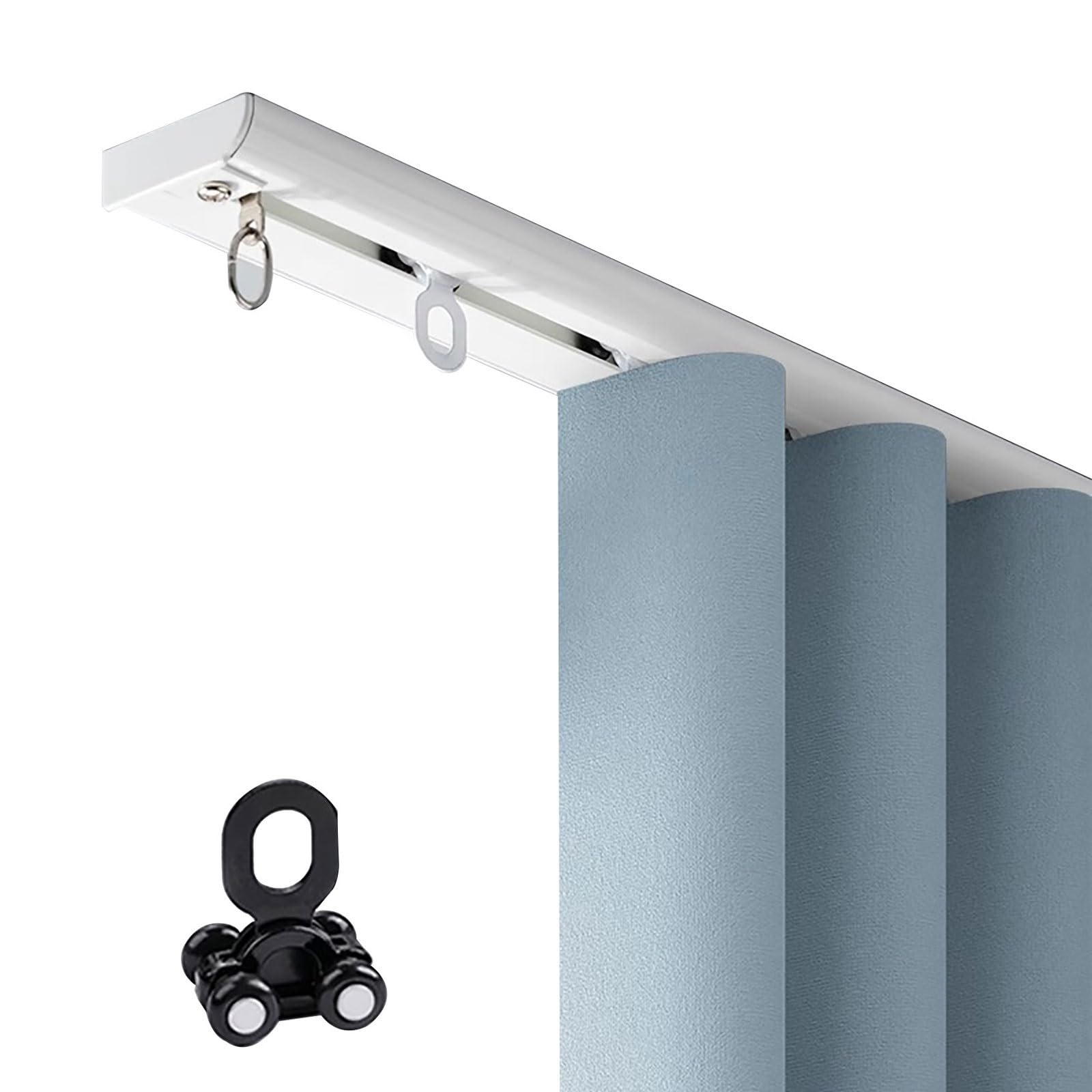 Séparateur de pièce rail plafond ultra fin coulissant pour maison 2,5m