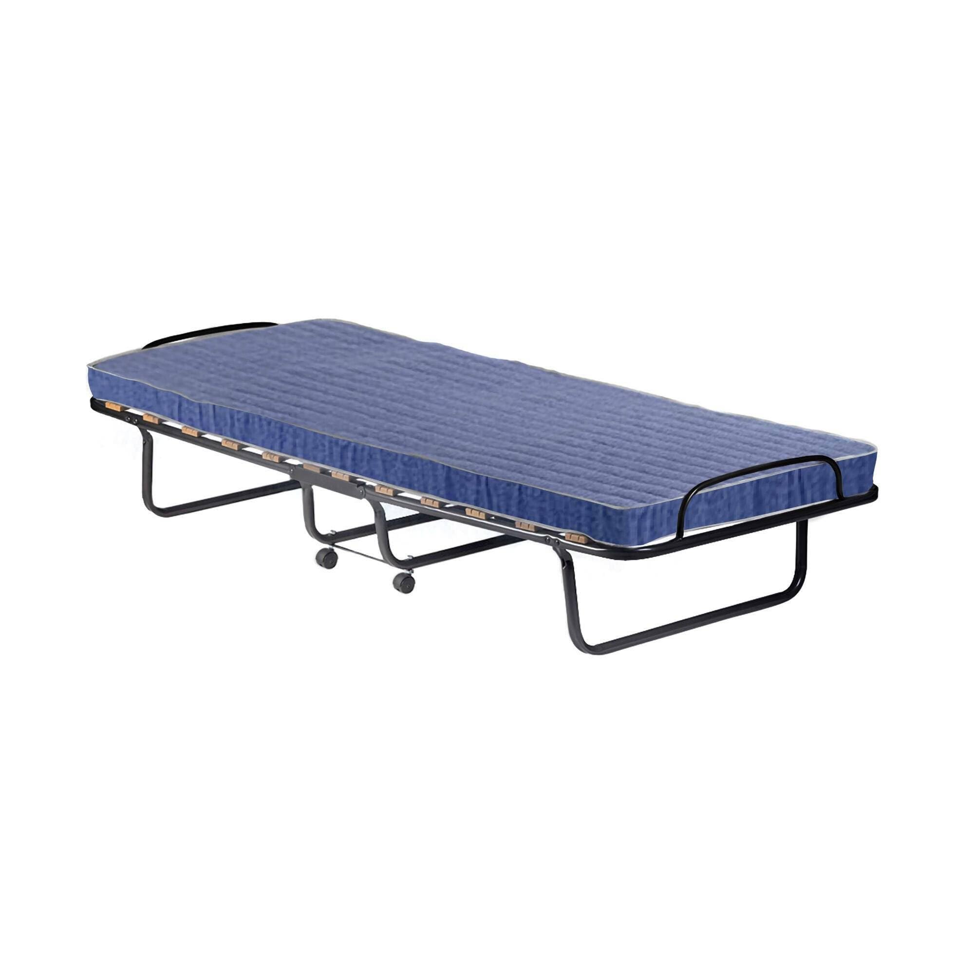 Talamo Italia - Klappbett Piera, platzsparendes Feldbett mit 15-Lattenrost, inklusive Schutzhülle, 100% Made in Italy, 80x200h40 cm, inklusive Memory-Matratze