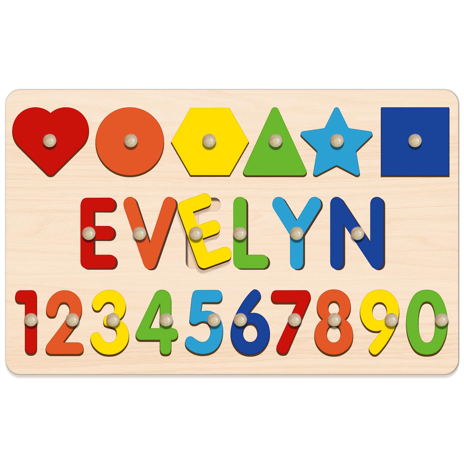 Misha and puff 数字　ナンバー Amazon.com: Personalized Name Puzzle with Numbers and Shapes