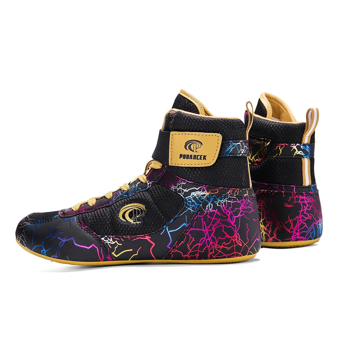 Chaussures de Boxe de Fitness en Lutte pour Femmes, Chaussures de Musculation et de Squat, Baskets légères Montantes pour la Musculation