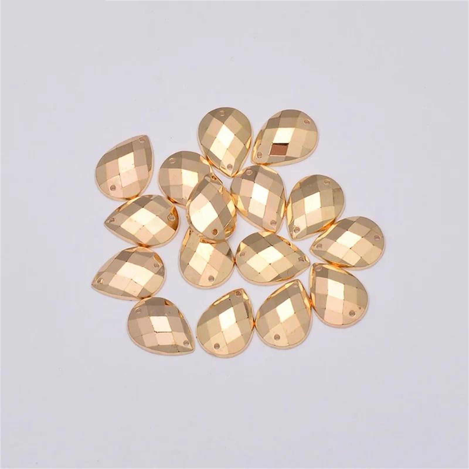 Strass à coudre or de qualité supérieure avec dos plat Vogrtcc