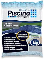 Rejunte Piscina Impermeável Cor Cinza Cromo 1Kg