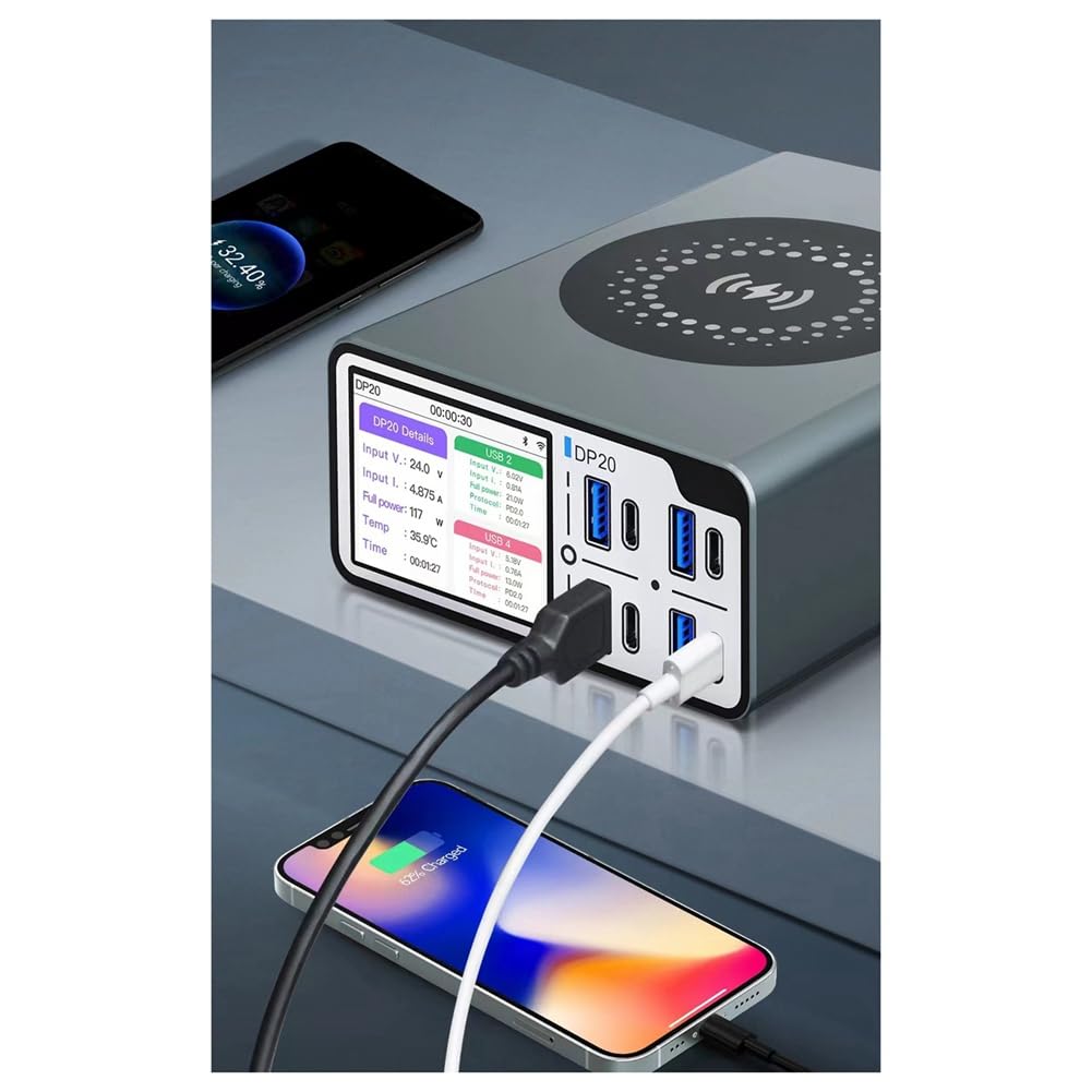 DP20 Smart Fast Charge USB Multi- Charging Mobiltelefon Notebook PD3.0 Protokoll QC4.0 Laden mit EU-Stecker