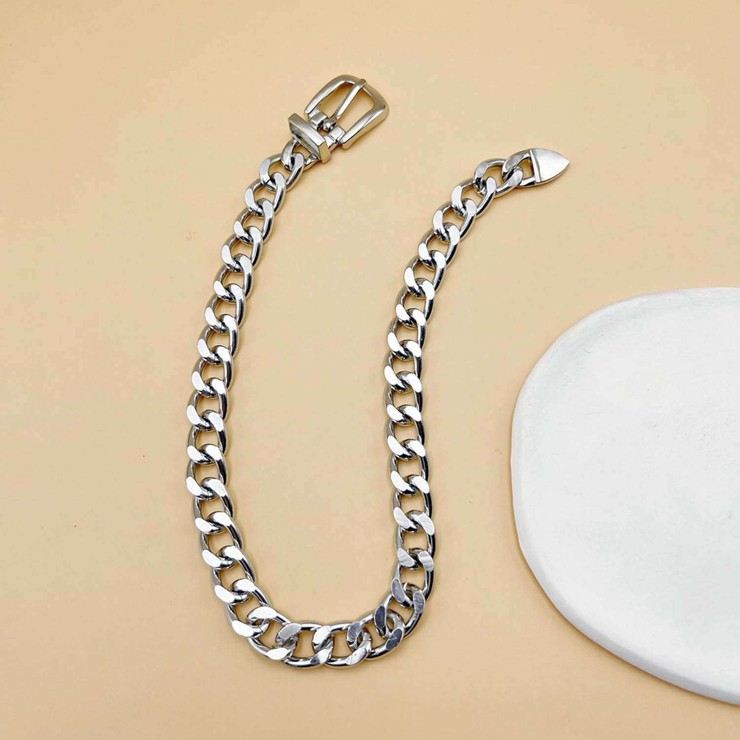 Harry and Henry Chunky Gold Necklace Statement Necklace for Women Trendy Thick Gold Choker Collar Necklaces Paperclip Chain Cross Heart Pendant Toggle Necklaces Jewelry - Image 4