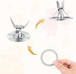 4pcs Blender Gasket for Oster, Blender Gasket O-Ring Rubber Seal Ring Replacement Parts Accessories Compatible with Oster and Osterizer Blender