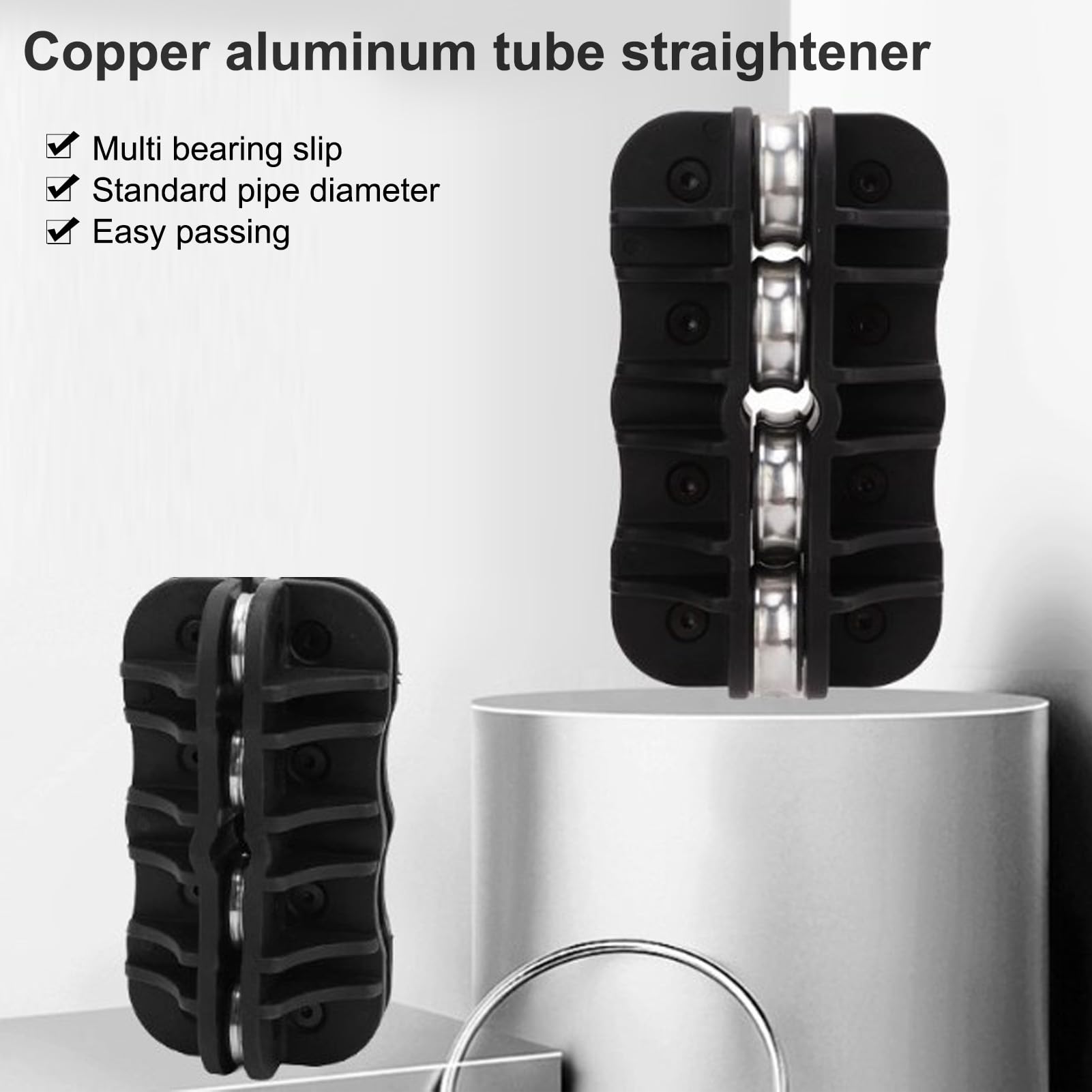 Garosa Enderezador Manual de Tubos 6mm, Herramienta Portátil con Rodillos para Tubos de PVC y Aluminio, Sistemas de Frenos y Automóviles