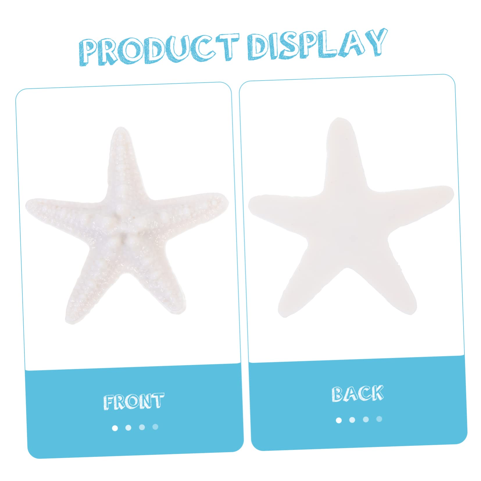 ABOOFAN 125 Pcs Simulation Étoiles De Mer Ornements Décorations D'Aquarium Nautique Étoiles De Mer Nautiques Décor De Style Hawaïen Thème De Plage Décor De Mariage Ornements D'Étoiles De
