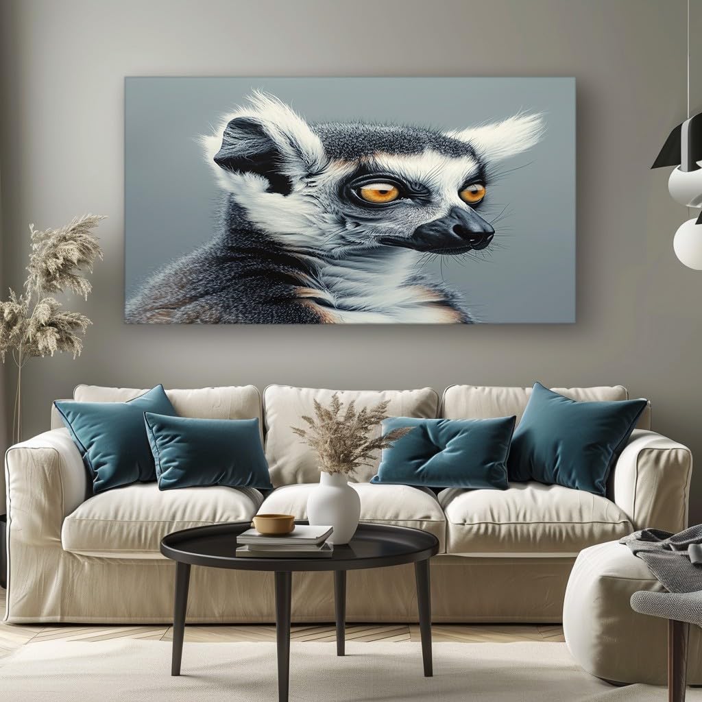 MKBKLI Abstract Canvas Wall Art for Living Room Meerkat Paintings for Bedroom, Office, Kitchen - Home Decor Pictures, 80x160cm