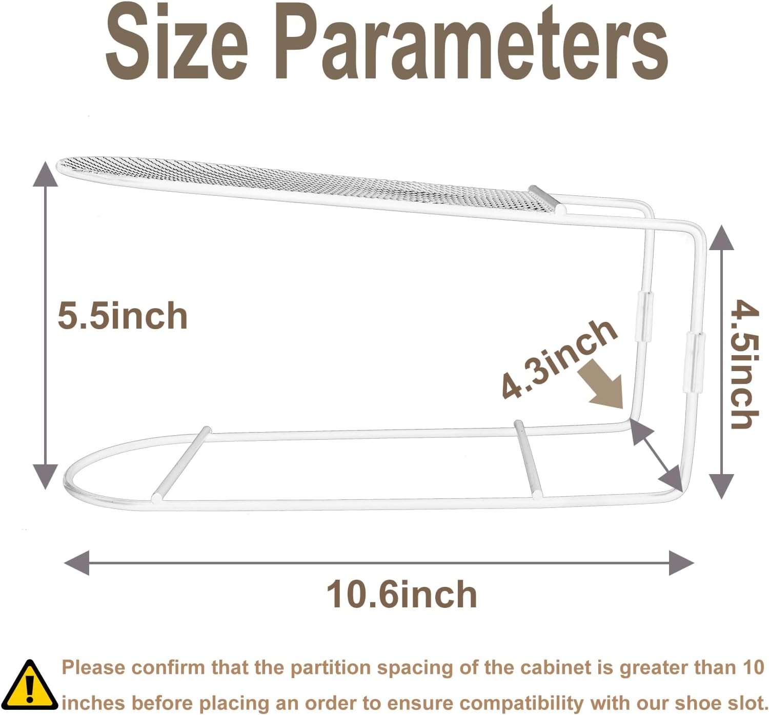 Shoe Slots Organizer for Closet Metal Shoe Stacker for a Pair of Shoes,Shoe Holder Space Saver,Double Deck Shoe Riser Shoe Rack (Metal-W12PACK)