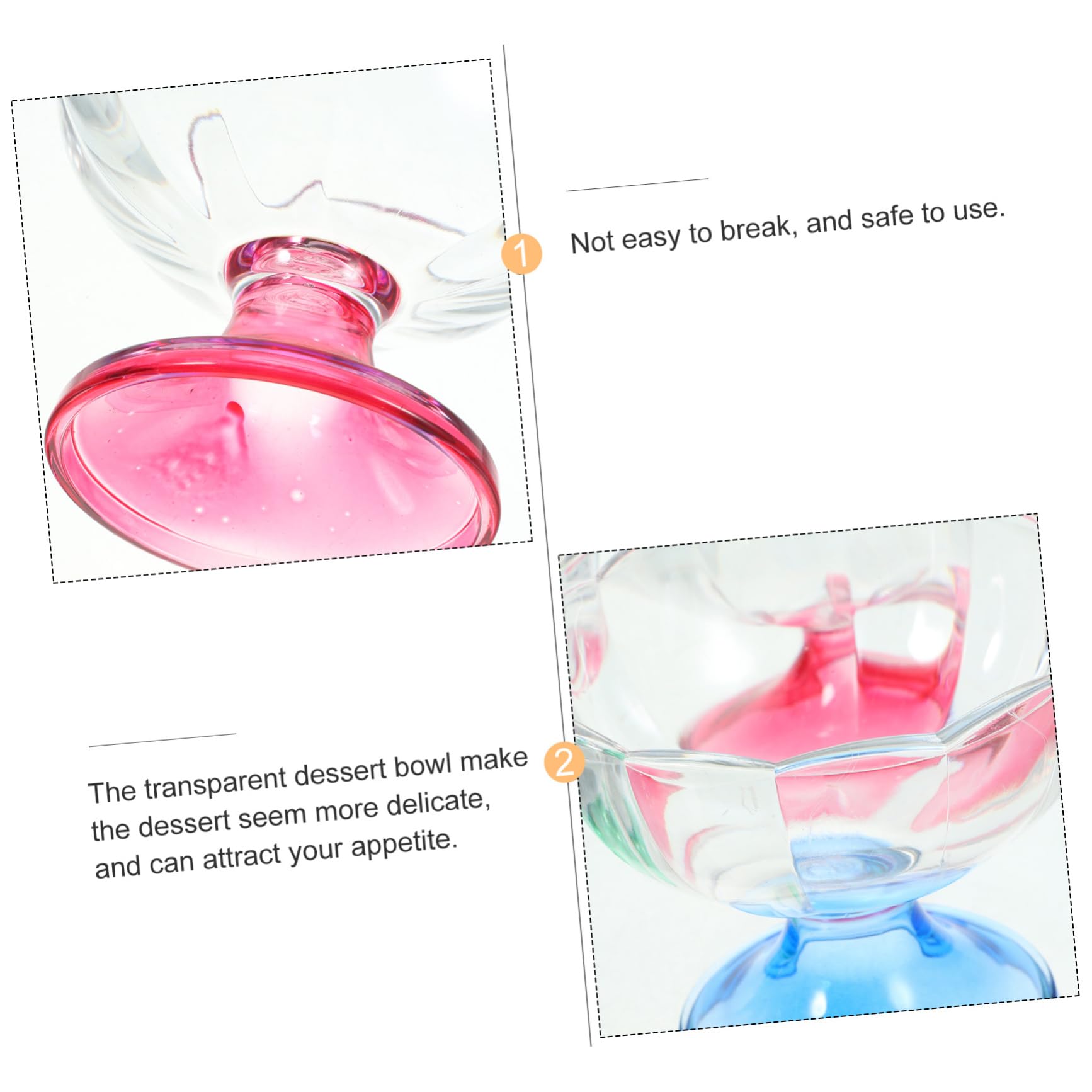 クリスタルガラス サンデーカップ 3個セット