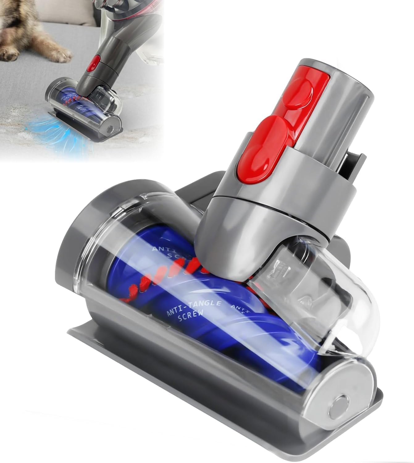 Mini cabezal motorizado para Dyson cepillo ideal para limpiar los asientos del coche