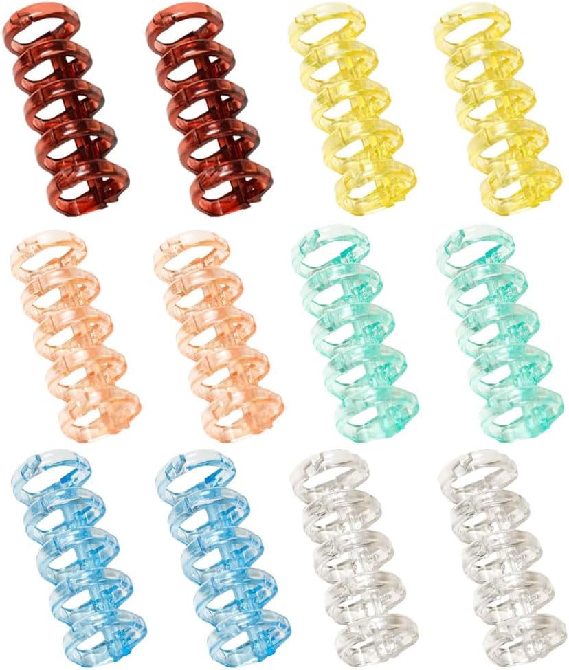 Loose-leaf Binder Ring, Loose-leaf Ring, Binding, Binding Ring, File Book Making, Plastic, Easy to Remove, Easy to Use, Document Storage, A4/A5/B5 (Pink, Red, Transparent, Yellow, Green, Blue, Set of