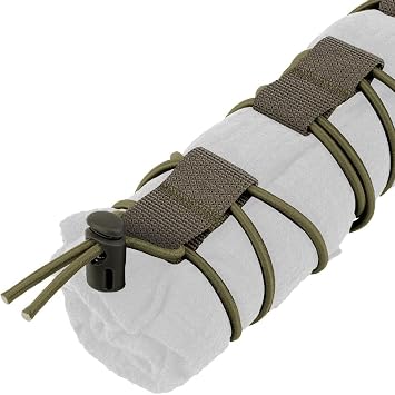Elastic Fastener Strap for Tactical Flag,Fixed Elastic Cord,Molle Webbing Loop Cord Lock