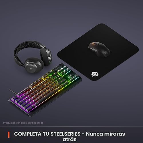 Miniatura 7 de SteelSeries QcK Alfombrilla de ratón para juegos mediana — Negro — Base de goma de silicona antideslizante — Seguimiento y estabilidad máximos