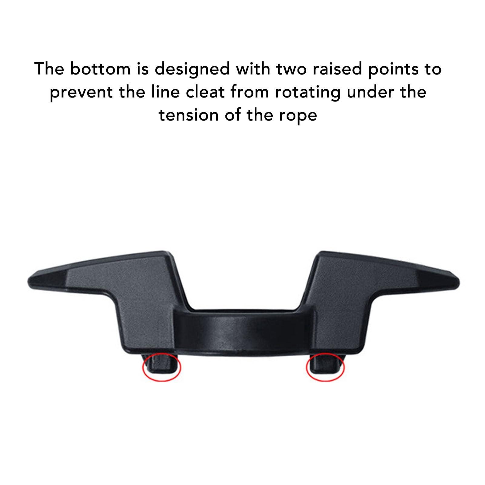 JAOCDOEN Line Cleat for Kayak Track Mount Nylon Kayak Track Mount Rope Cleat Rail Mount Kayak Fishing Accessories