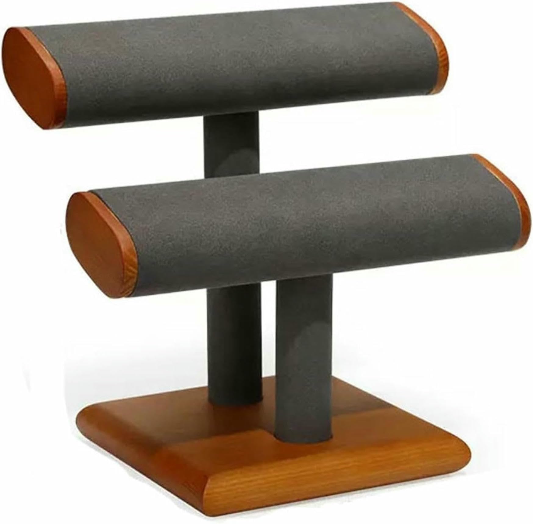 Étagère de stockage de bijoux d'horloge de table en T