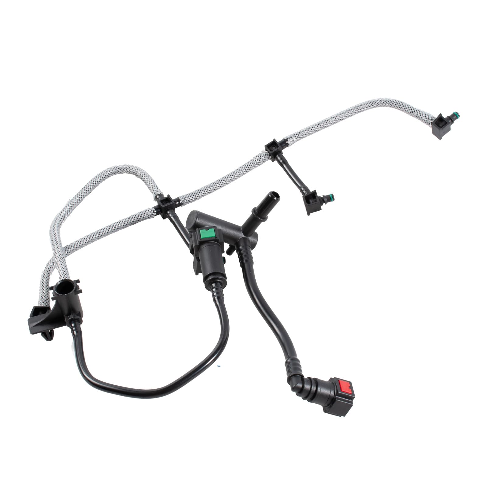 Tuyau de fuite de carburant diesel Dixhills avec capteur, tuyau de retour d'injecteur compatible avec les modèles F0.r.d. Transit Focus Mk2 C-Max Mondeo Mk4 S-Max 1.8TDCI # 4M5Q9K022AG 1521487