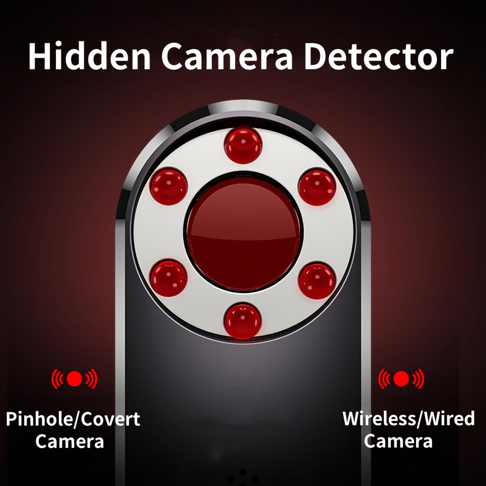 4-Pack versteckter Kamera-Detektor Verhindern Spy Detector Kamera Finder GPS Anti-Sneak Anti-Monitoring Scan Tracker Privacy Protector für Büro Badezimmer