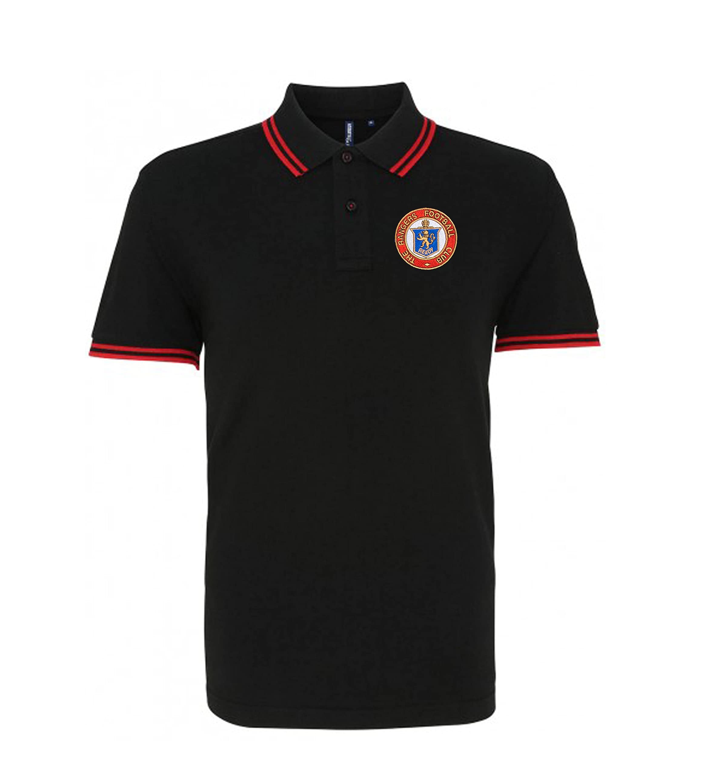 Rangers Retro Football Iconic Polo Embroidered Logo