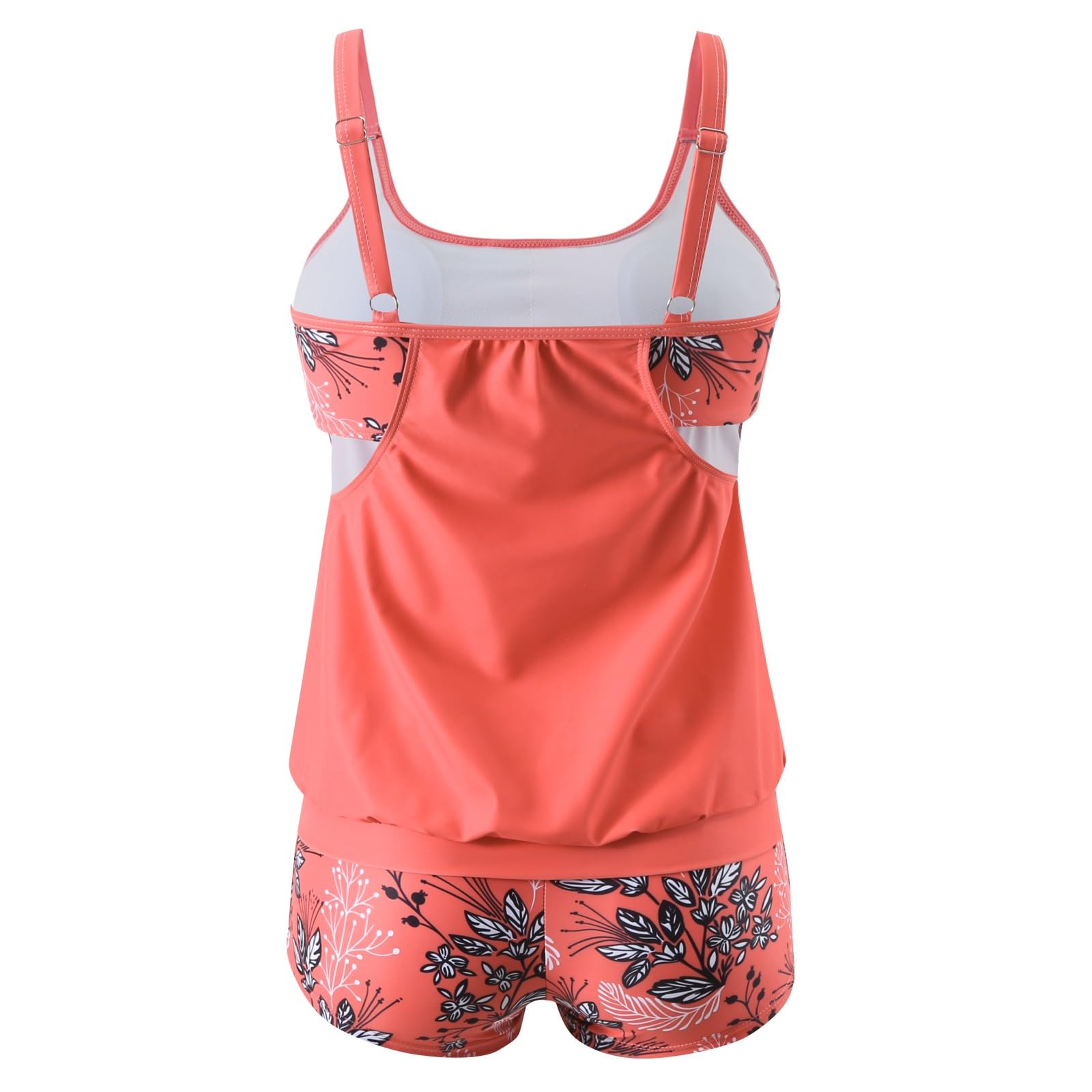 Maillot de bain femme 2 pièces shorty tankini grande taille ensemble taille haute maillot de bain amincissant avec armatures maillot de bain été