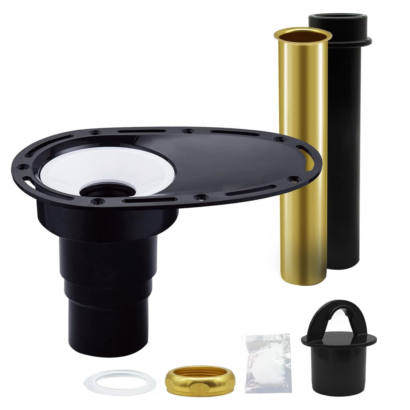 Annadue Kit Rough in per Scarico Vasca con Tubi in Ottone e ABS