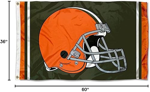 Miniatura 8 de WinCraft Bandera grande de los Cleveland Browns de 3 x 5