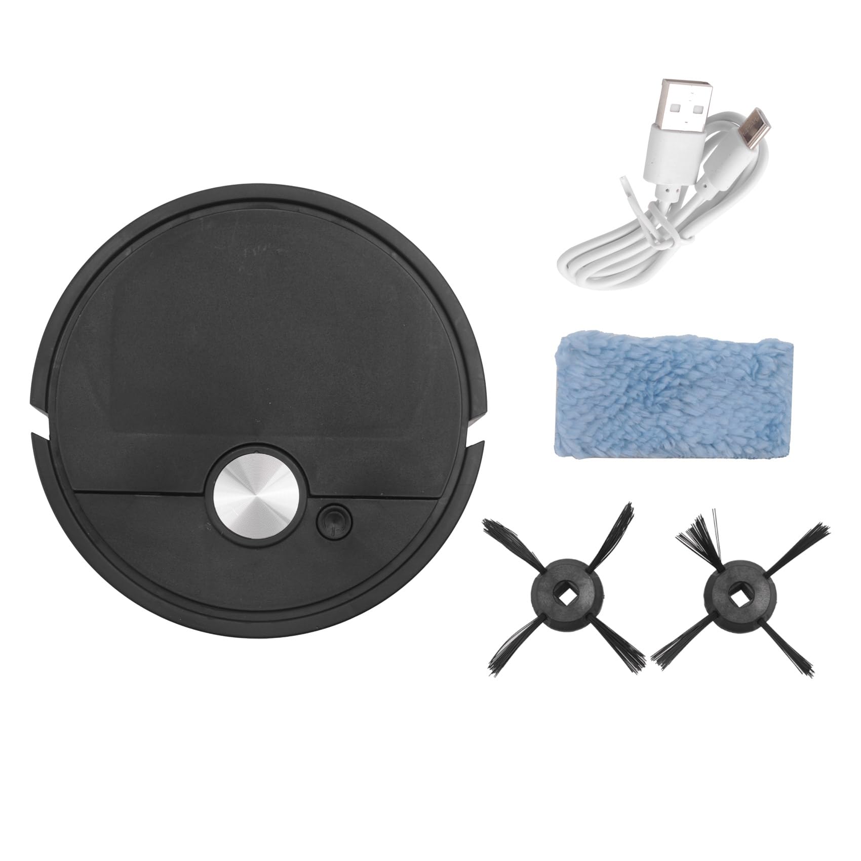 Vjsujehgy Vacuum Cleaner 4000Pa Strong Suction Sweeping Robot Vacuum Cleaner for Hard Floors Pet Hair Carpets