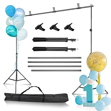 Backdrop Stand 6.5x10ft/2Mx3M, Photo Video Studio Adjustable Background Stand for Parties, Wedding, Photography, Ad Display, Activity Decoration?