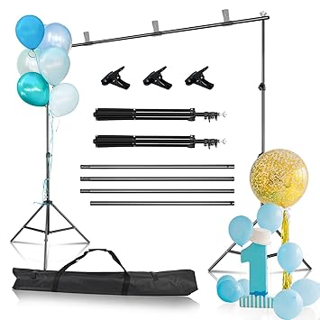 Backdrop Stand 6.5x10ft/2Mx3M, Photo Video Studio Adjustable Background Stand for Parties, Wedding, Photography, Ad Display, Activity Decoration?