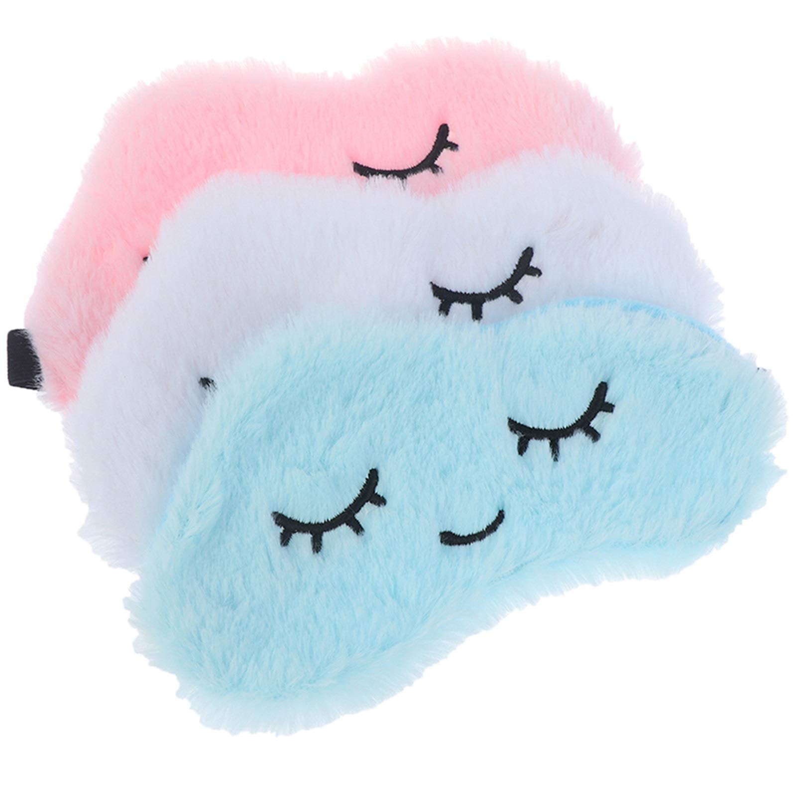 PEVSCO Masque pour les yeux masques doux pour les yeux masque nuage pour les yeux yeux cils mignons ombre de sommeil masque pour les yeux aide au sommeil Patch pour les yeux cadeau masques pour dormir