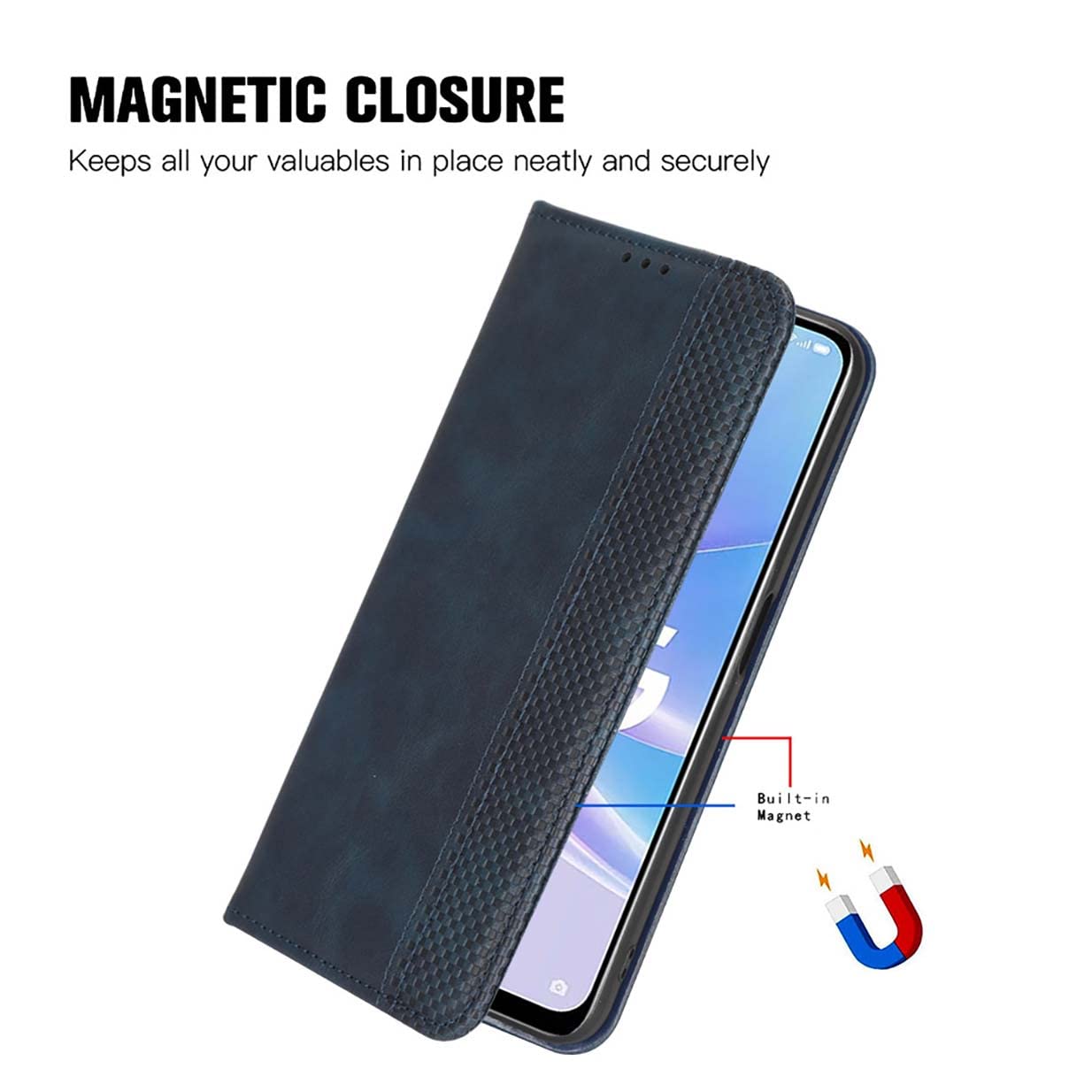 HualuBro Cover per Honor Magic 5 Pro, Flip Cover Portafoglio in PU Pelle a Libro Magnetica Antiurto TPU Case Custodia per Honor Magic 5 Pro Cover - Nero
