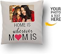 Vista 2 de Almohada personalizada con fotos para mamá. Almohada personalizada con imágenes y nombre para cumpleaños, día de la madre y Navidad.
